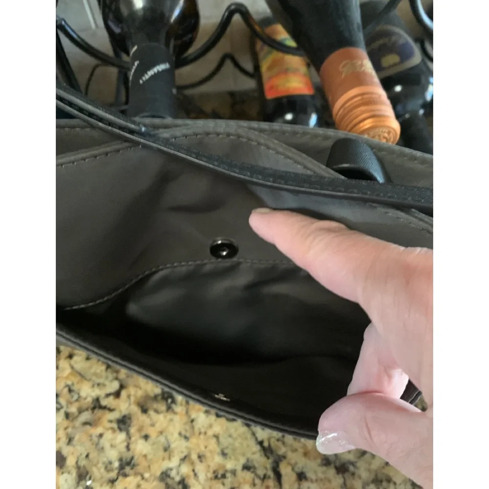Michael Kors Black Vinyl Shoulderbag